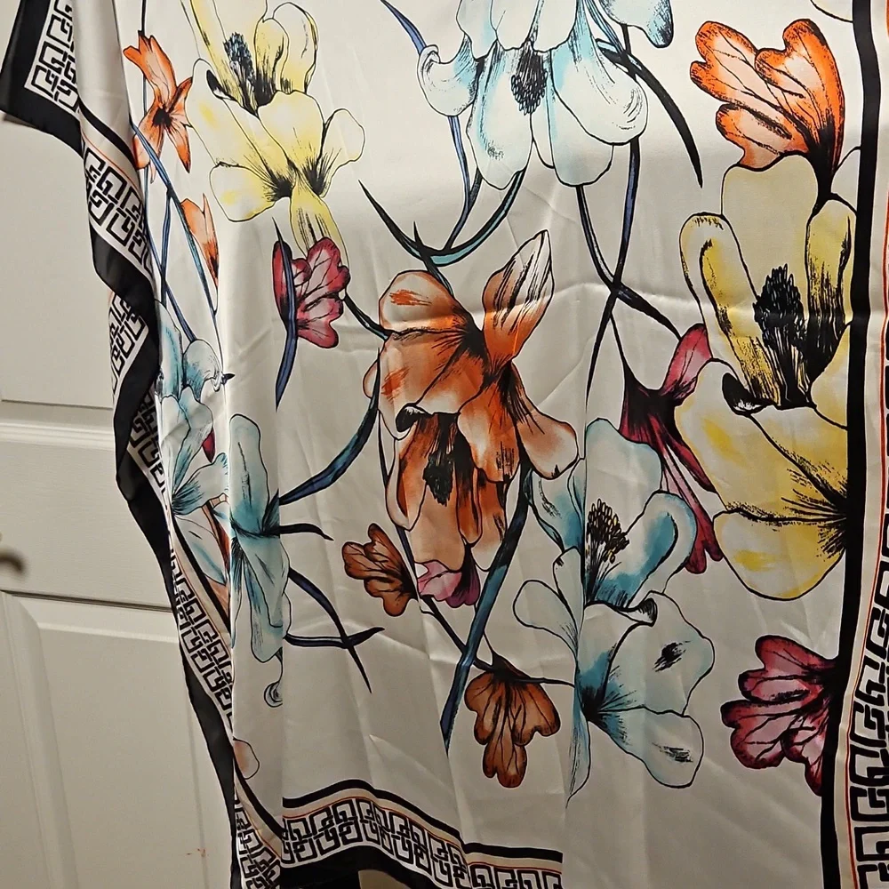 Chico's Beautiful Floral Print Scarf